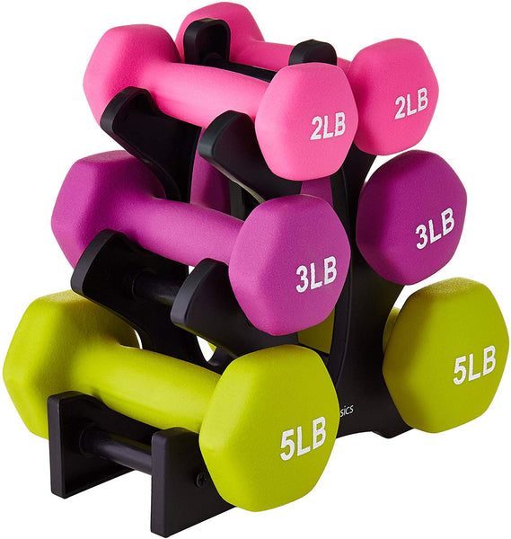 A-nickyi Neoprene Dumbbell Weight Pair, Set of 2